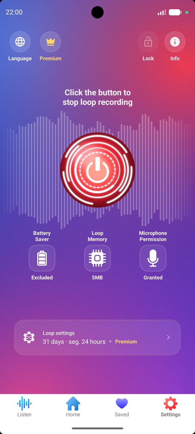 App settings